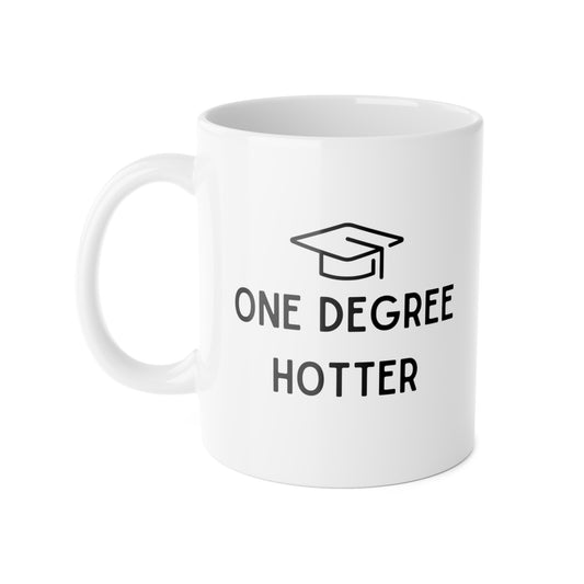 White Ceramic Mug, 11oz, Graduation