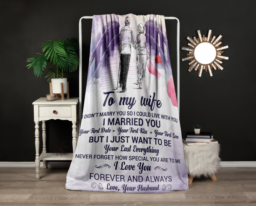 To My Wife | Velveteen Plush Blanket