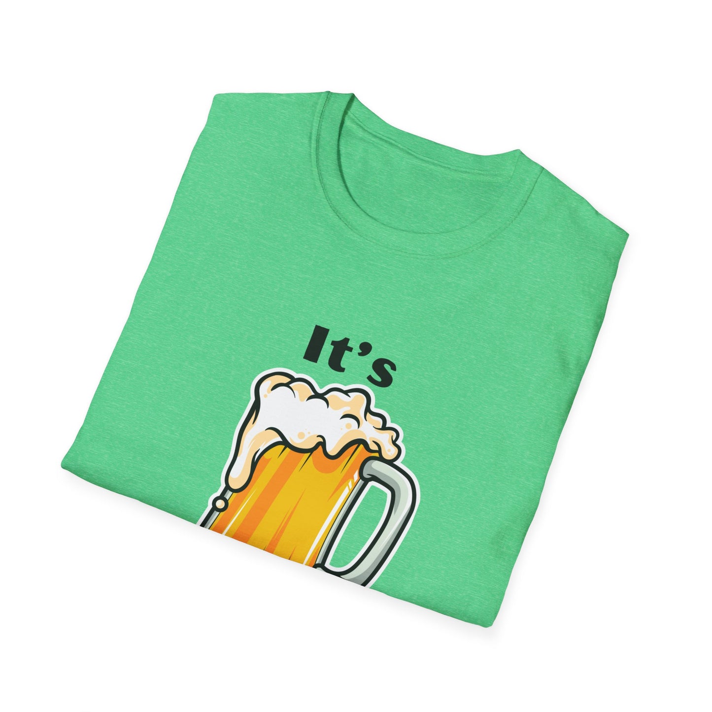 Unisex Softstyle T-Shirt, St. Patrick's Day, It's Beer O'Clock