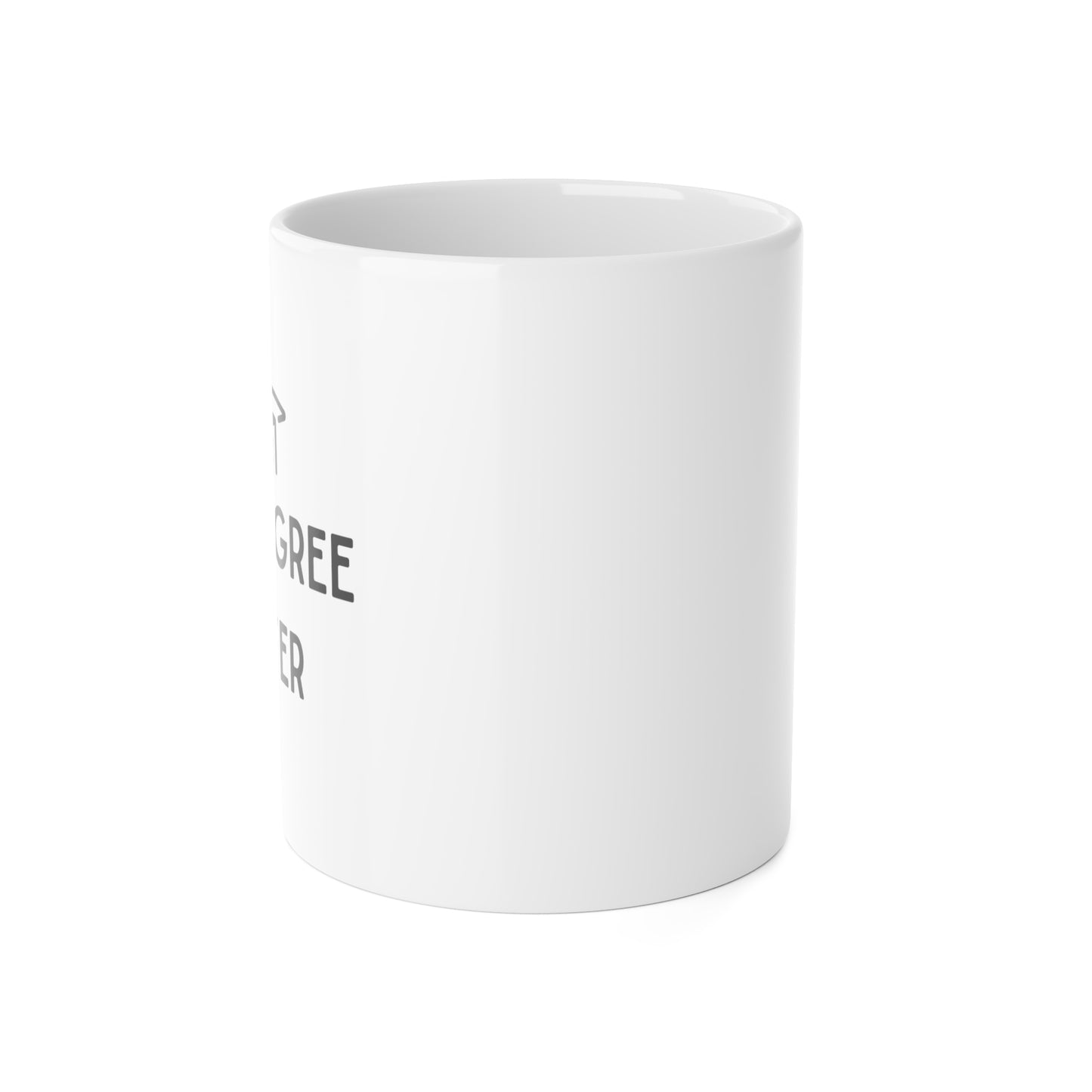 White Ceramic Mug, 11oz, Graduation