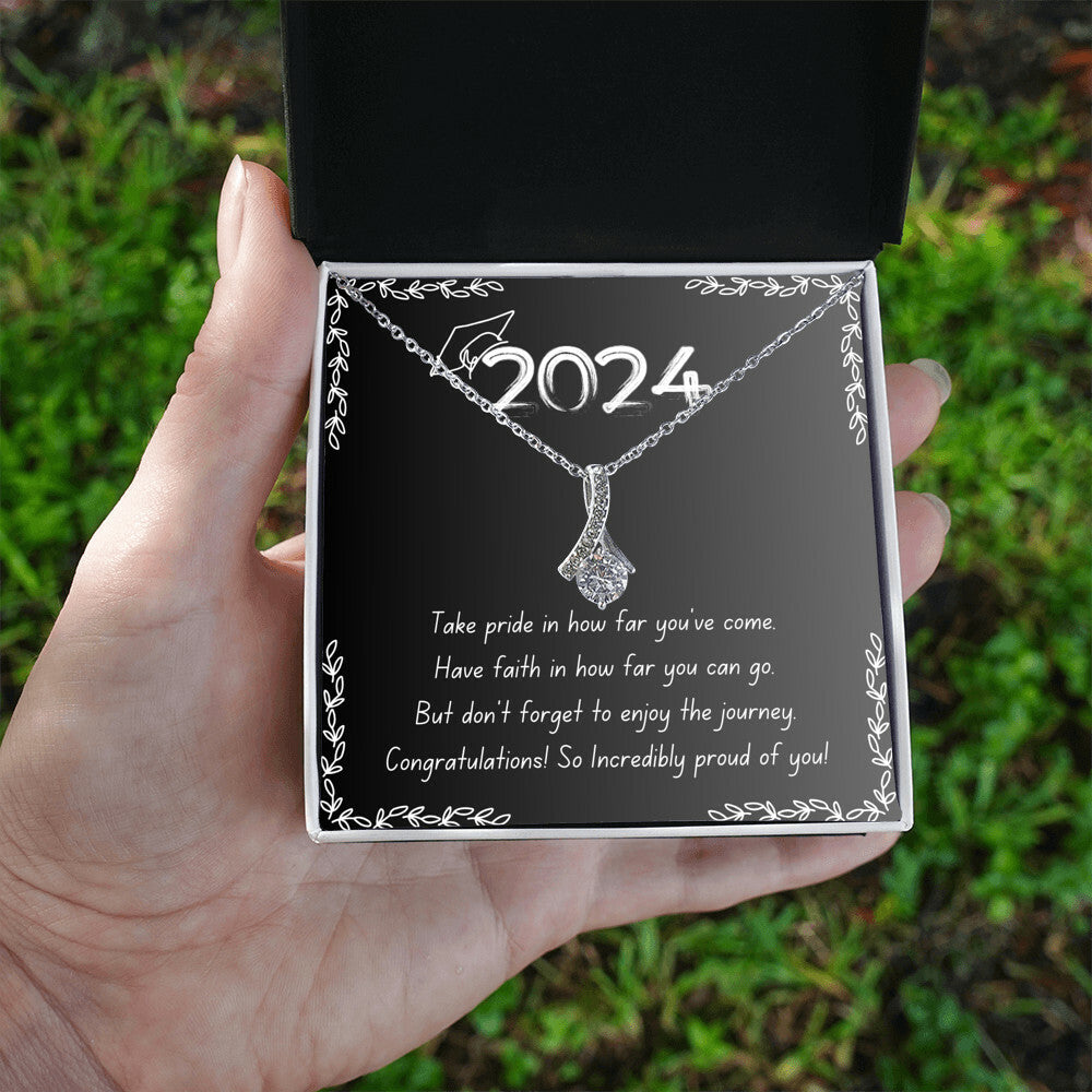 Graduation Gift for 2024, Alluring Beauty Necklace (Yellow & White Gold Variants)