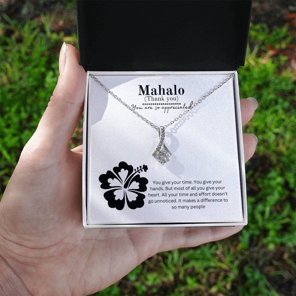 Thank you Gift Necklace with Message Card, Appreciation Gift Jewelry, Thank you Gift for Woman, Mentor Gift for Women, Teacher Gift