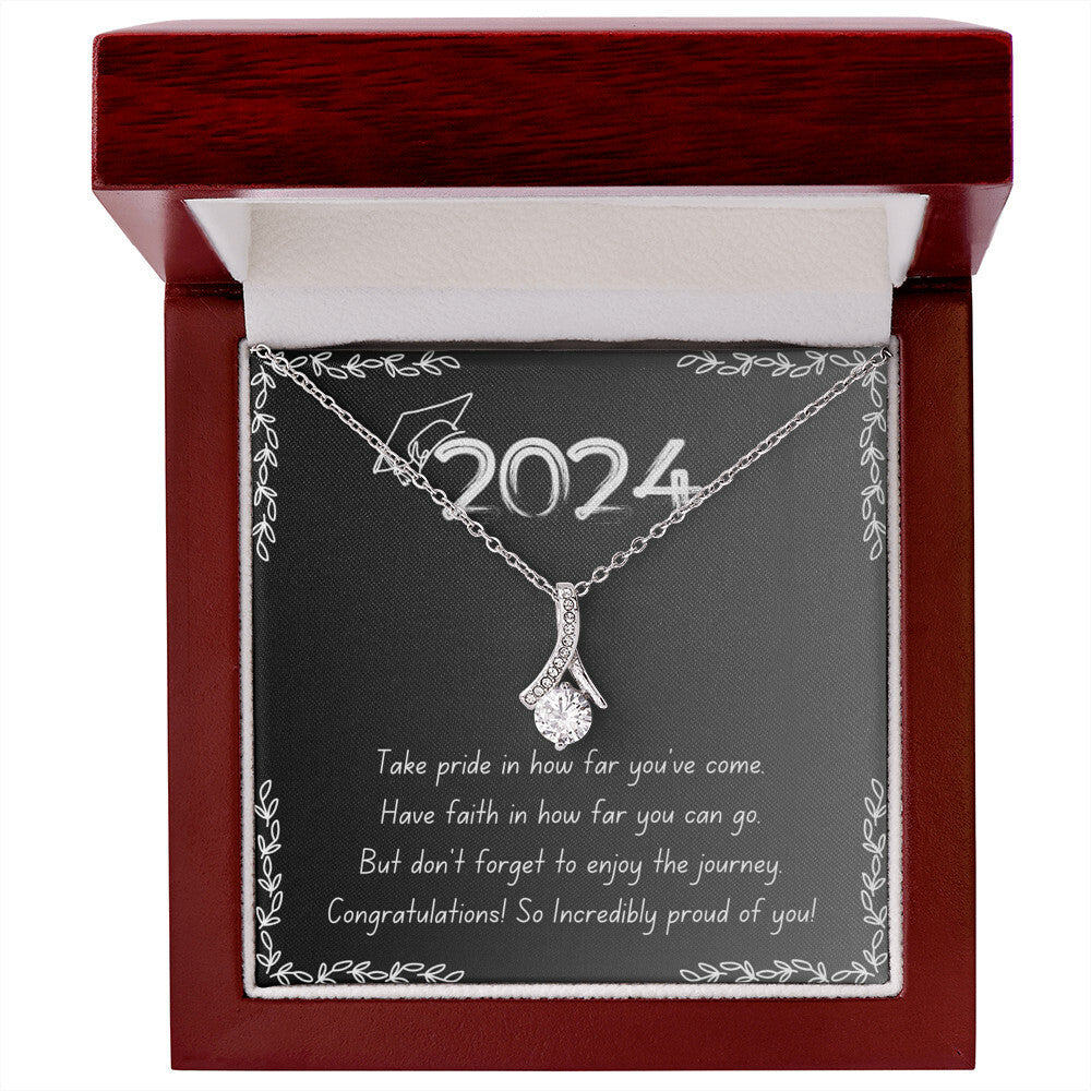 Graduation Gift for 2024, Alluring Beauty Necklace (Yellow & White Gold Variants)