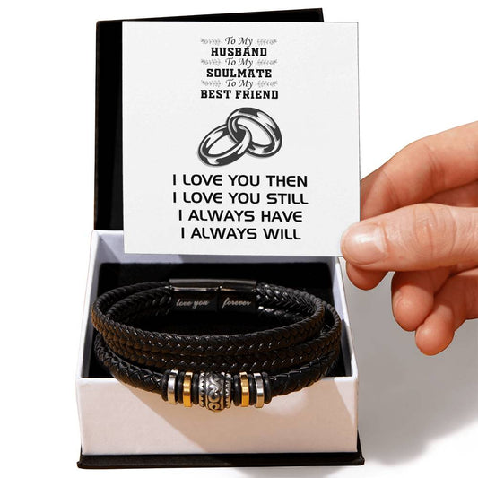 To My Husband | Men's "Love You Forever" Bracelet